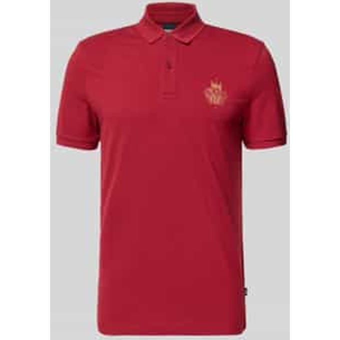 Regular fit poloshirt van puur katoen, model 'QIANG'