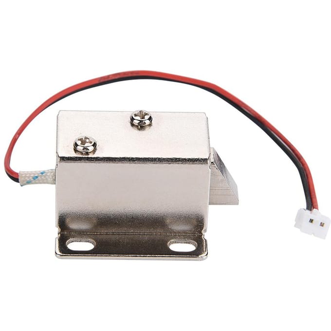 Solenoid Elektromagnetisch Elektrisch Slot Toegangscontrole voor Deur Kast Lade wit