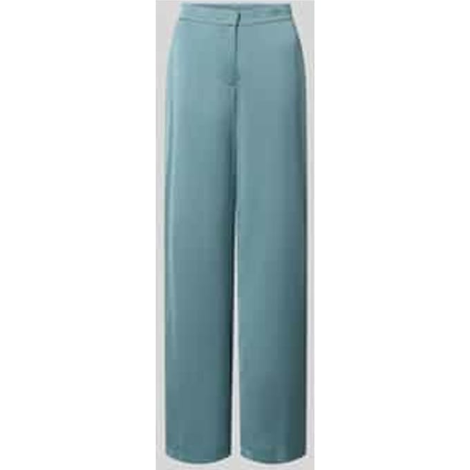 wide fit broek met plooien in de taille