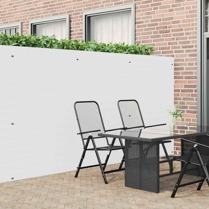vidaXL - Tuinhek - Dubbelzijdig - Wit - 1,8x5 - m - PVC