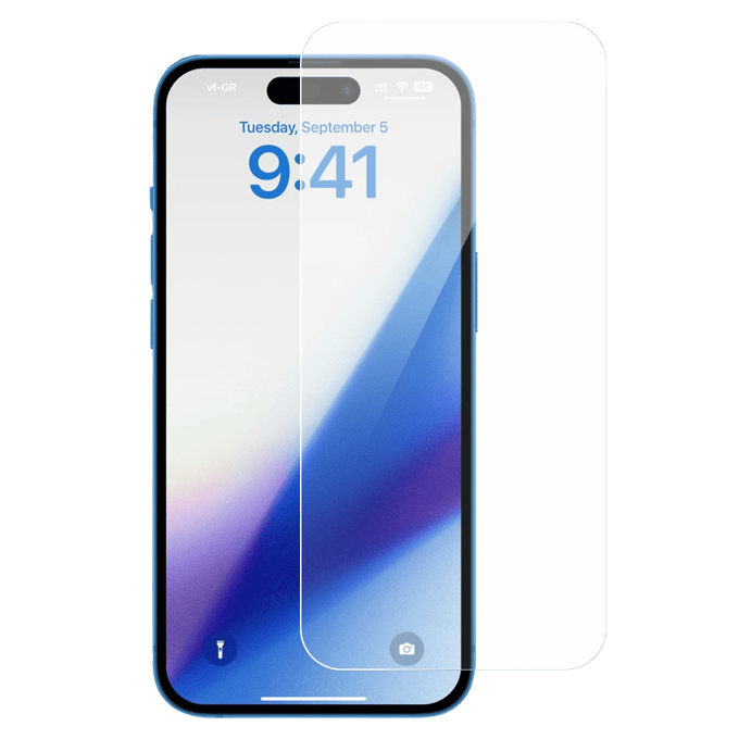 Amorus iPhone 15 Screenprotector Gehard Glas  Transparant