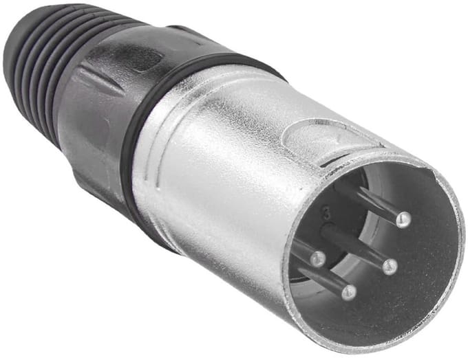 XLR Connectoren 4-Pin Audio Mic Plug - Vernikkeld en Duurzaam