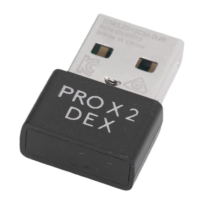 Draadloze Muis Ontvanger Geschikt voor Logitech PRO X SUPERLIGHT 2 DEX Muis 8000Hz Hyper Polling Rate USB Dongle Ontvanger white