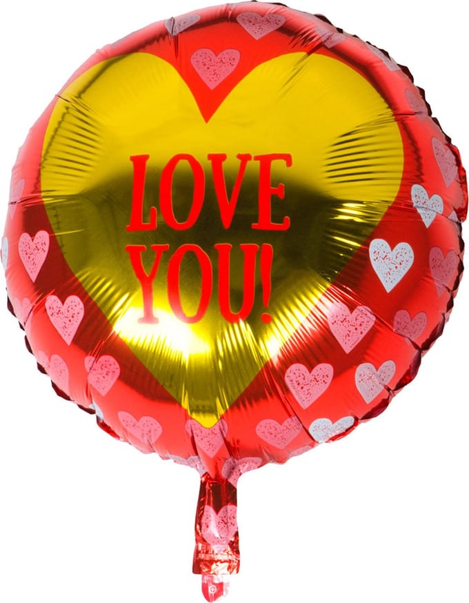Boland - Folieballon 'LOVE YOU!' - Multi - Folieballon