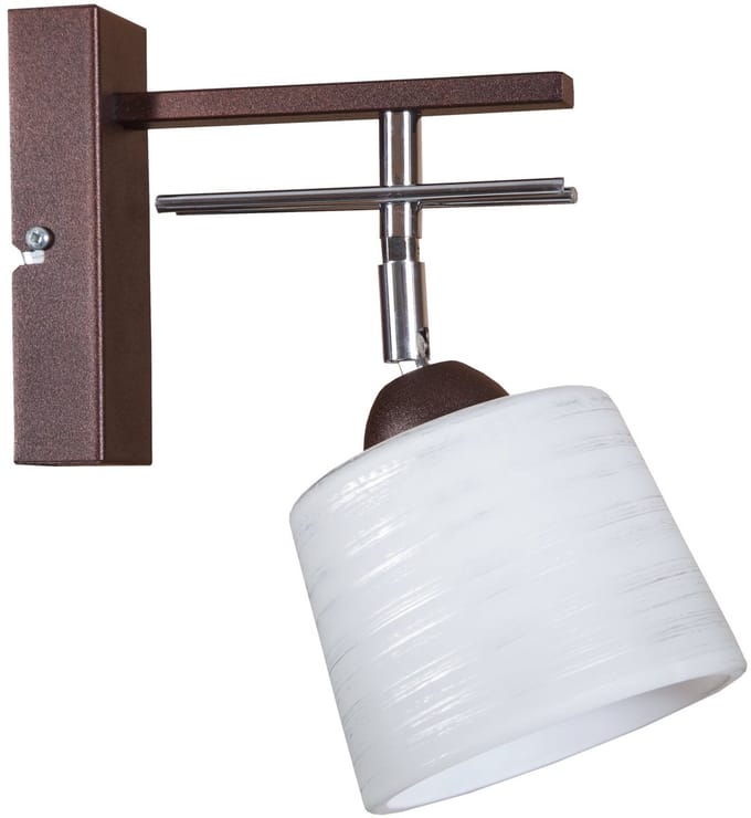 Light Home Spot - Muurlamp / Plafondlamp - 1-Lichts - Glas Kap - Lichtbundel Verstelbaar