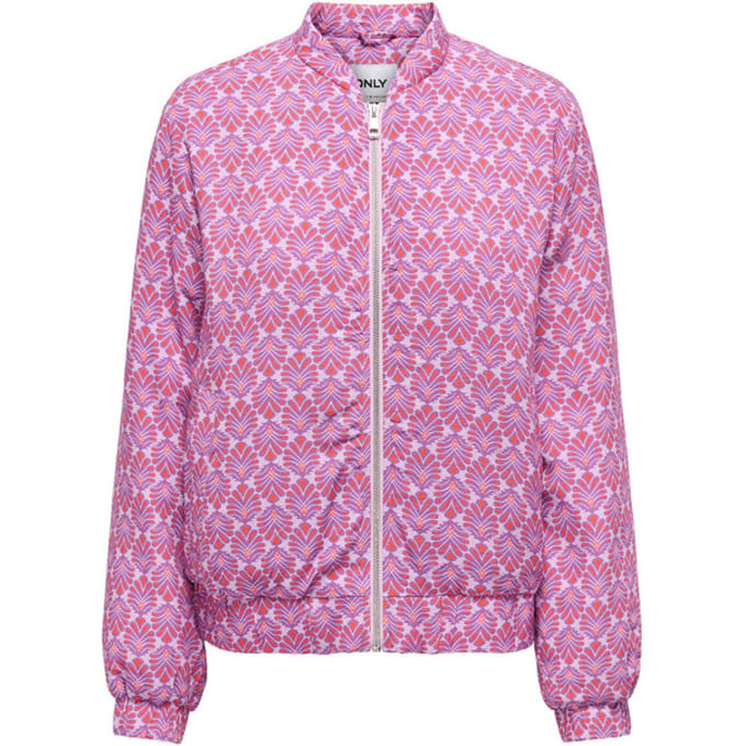 ONLY - KOGBIANA AOP BOMBER CS OTW - Roseate Spoonbill Dewberry - Maat 152