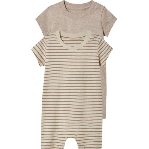 LUPILU 2 baby pyjama's (Bruin, 50/56)