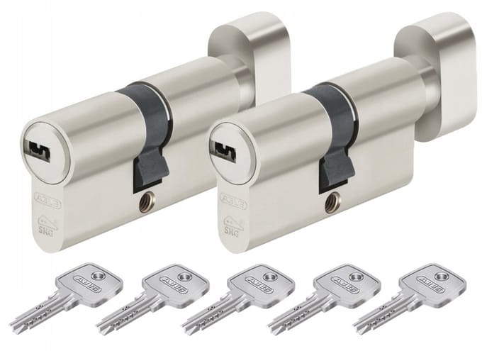 ABUS KD10 Cilinderslotset met knop 35/30G + 35/30G, 5 sleutels