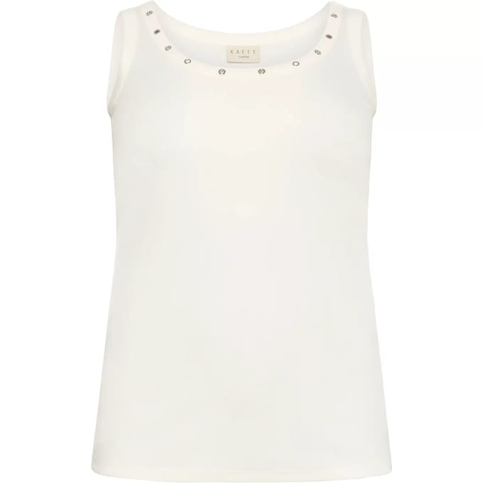 Damestanktop KAFFE Curve KCCarina Eyelets