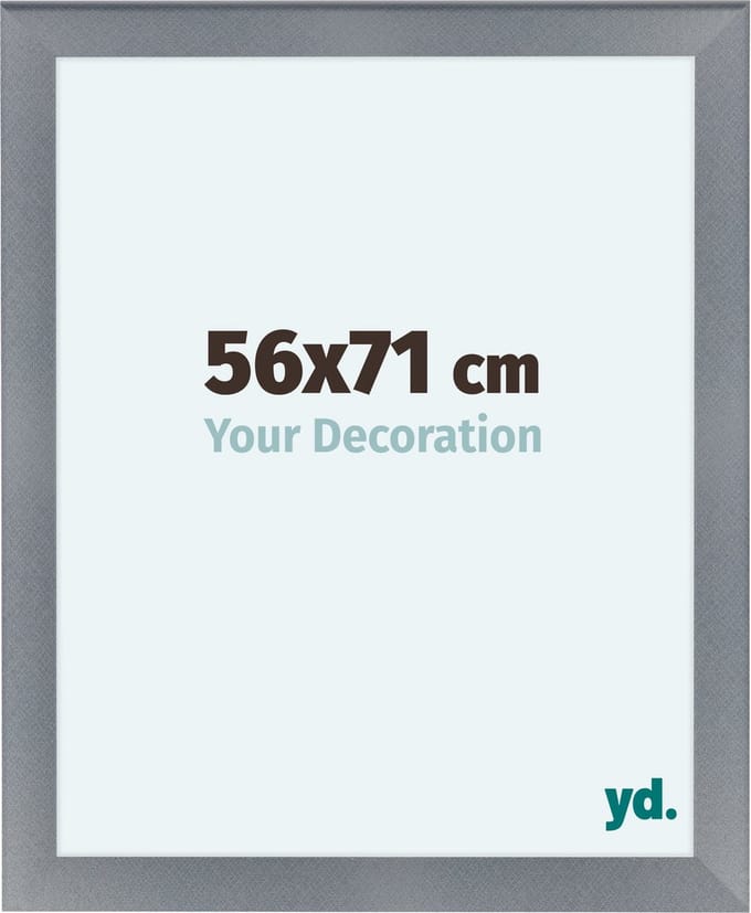 Your Decoration - Fotolijst 56x71 cm - MDF - Aluminium Geborsteld - Como