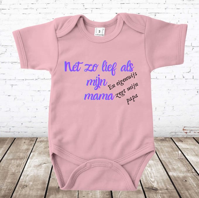 Rompertje net zo lief als mama - Roze - 80