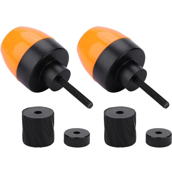 1 paar Fiets Cyclus Stuur Einde LED Licht Plug Knipperlicht Veiligheid Waarschuwingslamp black