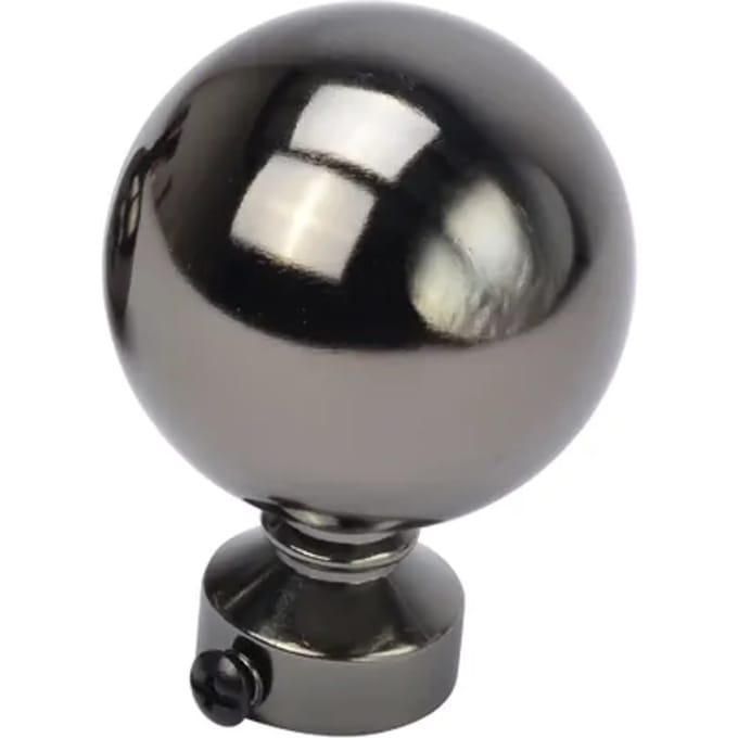 Decomode Knop Bol Massief Zwart Nikkel 20mm - 2 Stuks
