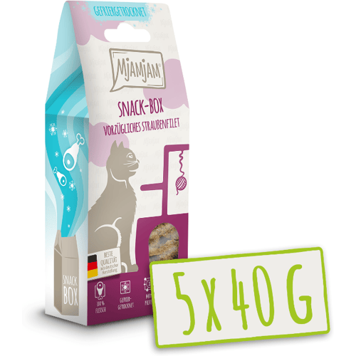 MjAMjAM - Snack-Box - Exquise Struisvogelfilet 40 g x 5