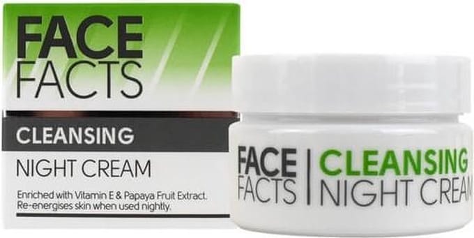 Face Facts Cleansing Night Cream with vitamin E - Nachtcreme
