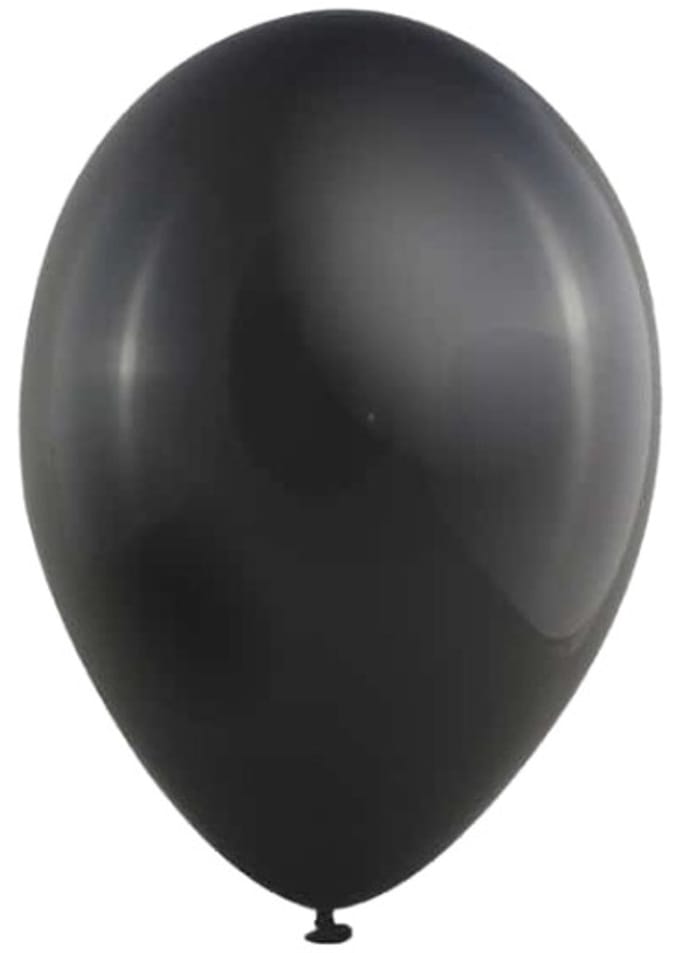 Metallic Ballonnen Zwart (10st)