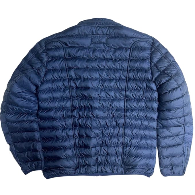 Diesel effen marineblauw gewatteerd jack