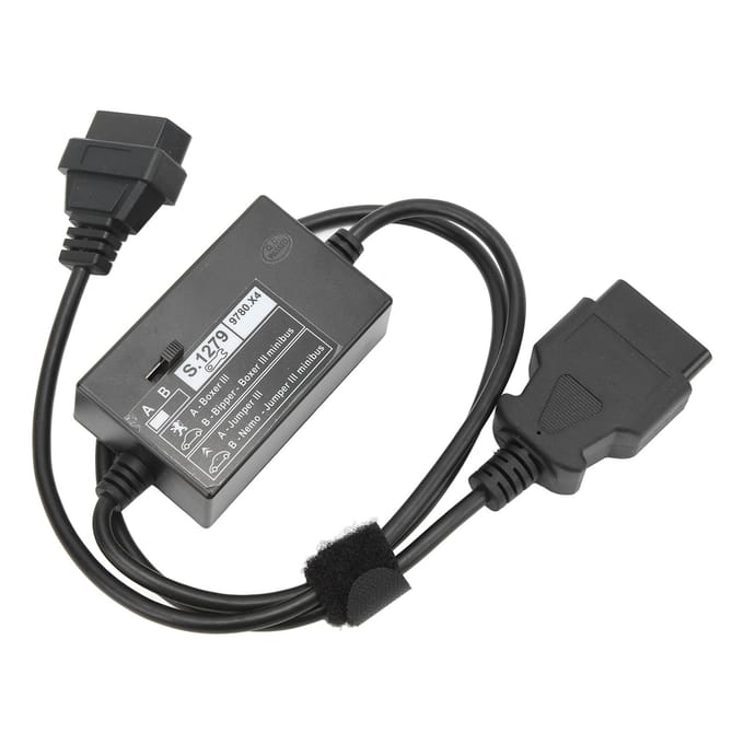 OBD Diagnosekabel Codelezer Scanner Adapterkabel Vervanging voor Peugeout Bipper Boxer III gray