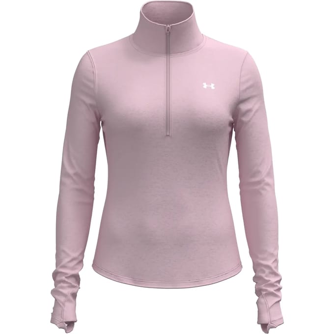 Under Armour Motion Sweatshirt Met Halve Rits Roze XL Vrouw