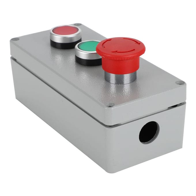 Schakelkast Aluminiumlegering 3 Knops Bedieningskast IP66 Stofdicht Waterdicht