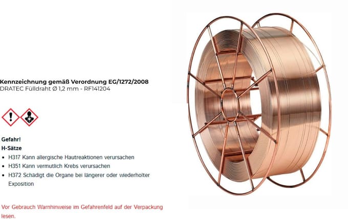 DRATEC Vulldraad Ø 1,2 mm RF141204
