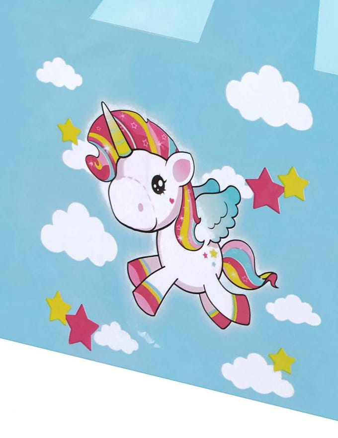 Folat - PE Tafelkleed Unicorn (130 x 180cm)