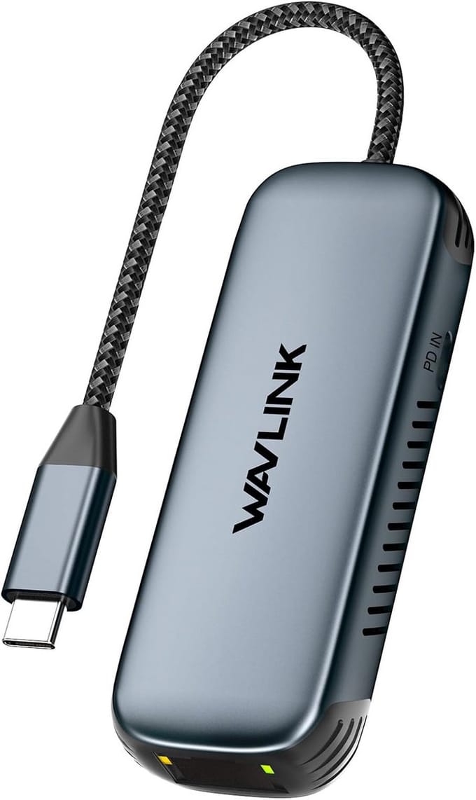 USB-C naar 2.5 Gigabit Ethernet Adapter 2500 Mbps - Supersnelle Netwerkverbinding
