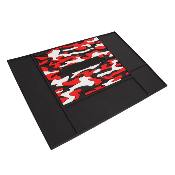 Kappersmatten Antislip Salon Kappersstation Organizer Pad Flexibele Siliconen Mat red