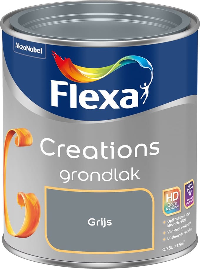 Flexa - Creations Grondlak - Grijs - 750 Ml