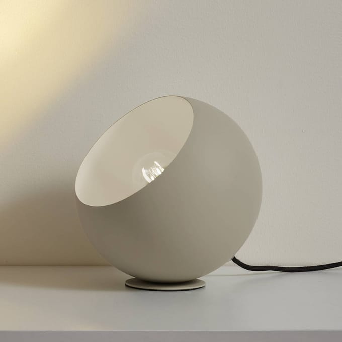Lindby - Tafellamp - 1licht - IJzer - H: 20 cm - E27 - beige