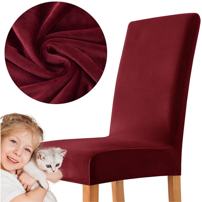 Meble odNowa - Serie - Velours Stoelhoes - Donkerrood - Grub