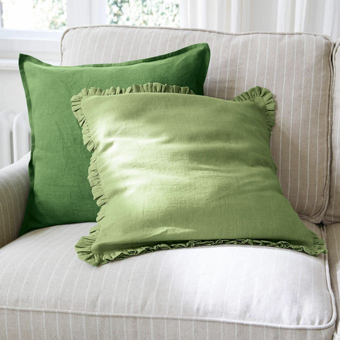 LOBERON Kussenhoes set van 2 Mormant groen