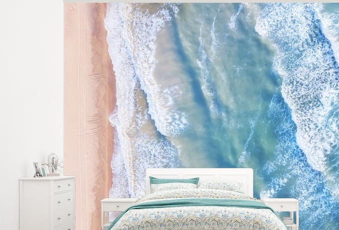 Behang - Fotobehang Strand - Water - Zee - Breedte 275 cm x hoogte 220 cm