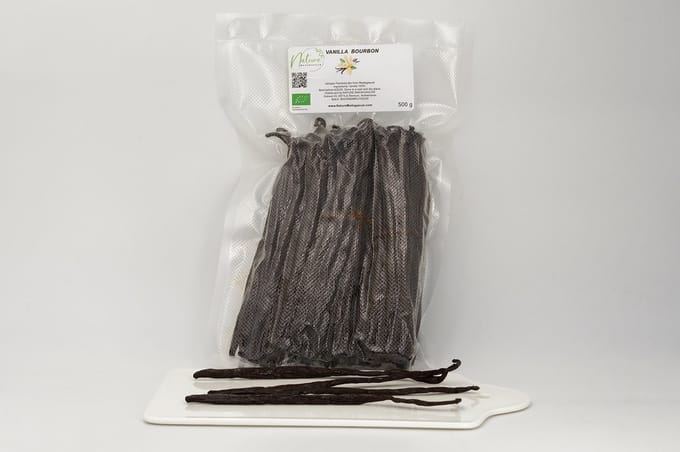 Vanillestokjes - 500 gram - Premium Grade A Bourbon Madagaskar Biologisch - 18 cm - NL-BIO-01