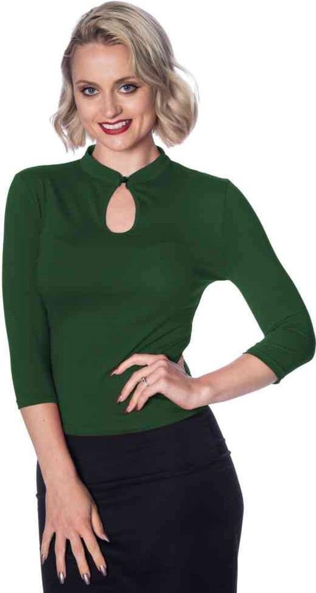 Dancing Days - PEEK A BOO MANDARIN Longsleeve top - L - Grijs