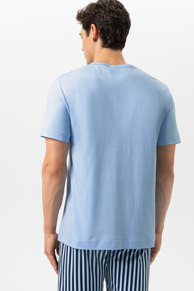 mey Herren T-Shirt Serie Solid Night