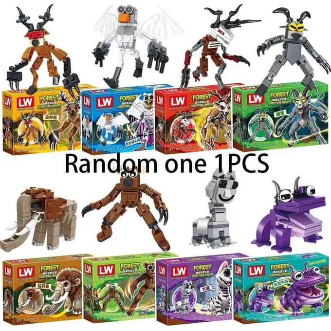 99 Nachten In Het Bos Hert Bouwstenen Set Montage Model Kinderspeelgoed Kerstcadeau black