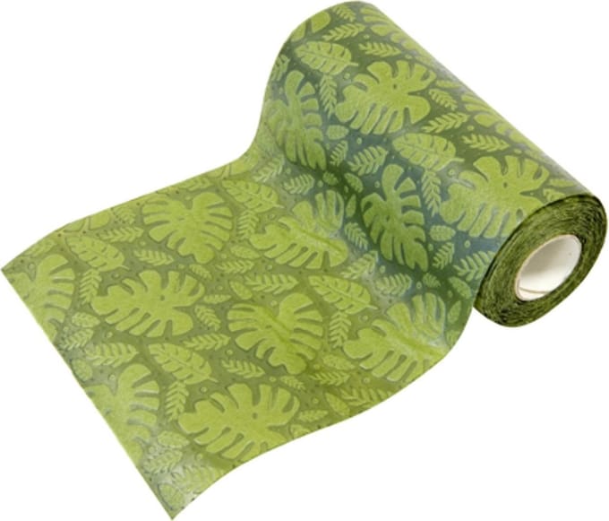 HOBI - Groene tropische bladeren tafelloper