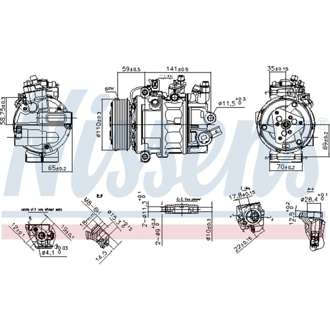 Compressor airconditioning NISSENS 890755