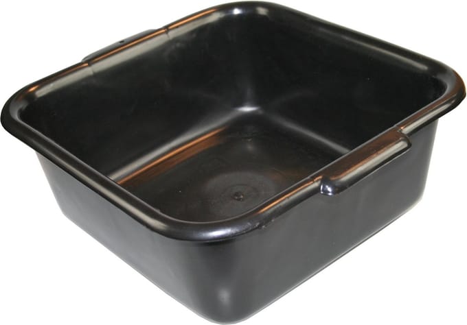 Benson Kleine oliebak - 9 liter - duurzaam polyethyleen - zwart - compact formaat