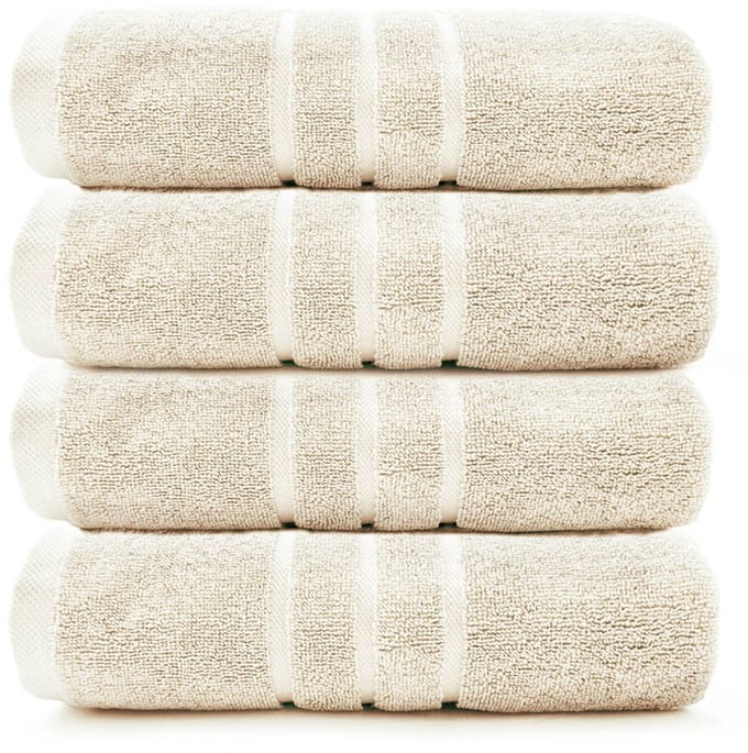 HOOMstyle Handdoeken Set Boutique - 4 stuks - 60x110cm - Off White