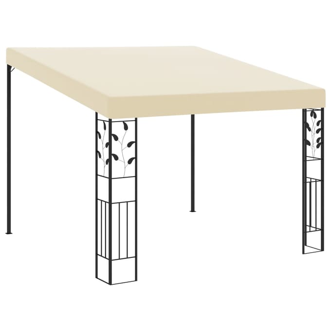 Wandgemonteerd Paviljoen 3x3x2.5 m Crèmewit