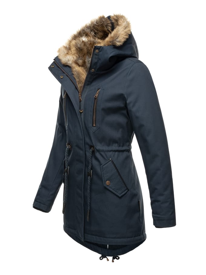 Navahoo Dames Winterjas Diamond – Warm, Elegant & Teddyfleece Voering