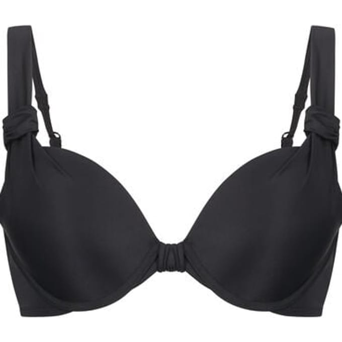 Hunkemöller Voorgevormde push-up beugel bikinitop Luxe Cup A - E Zwart