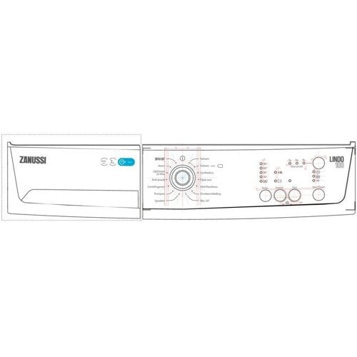 AEG controlepaneel, greeplijst, Zanussi 140022127017