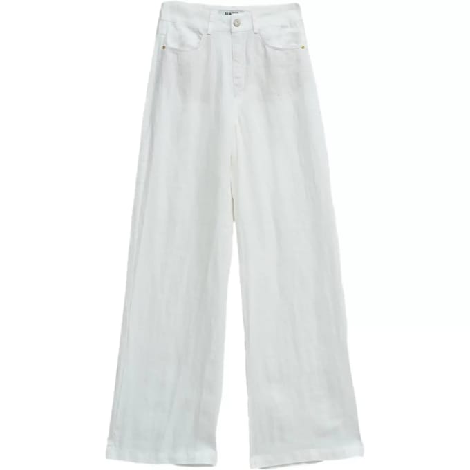 Linnen Wide Leg Broek Dames Salsa Jeans