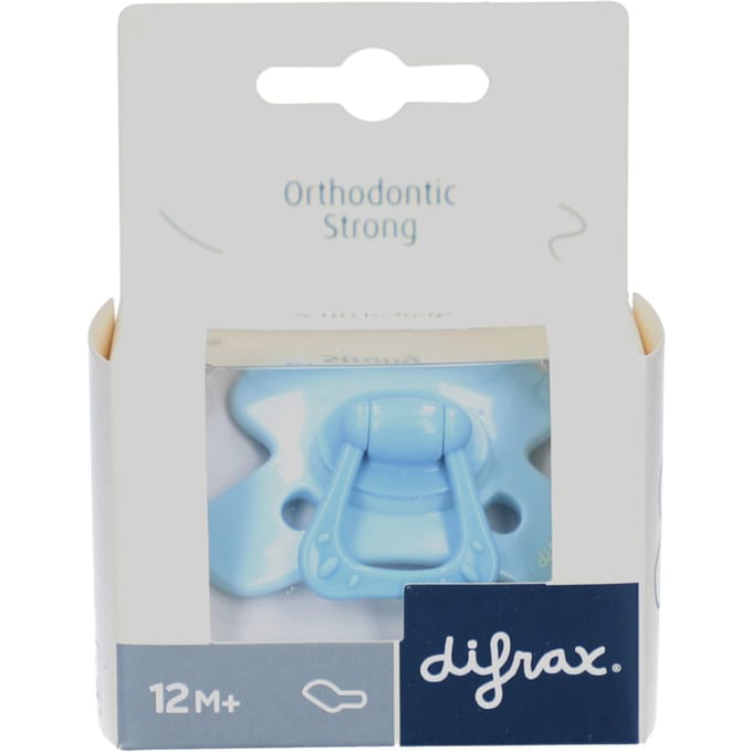 Difrax Dental Uni Fopspeen - Anatomisch - 12+ Mnd - Lichtblauw