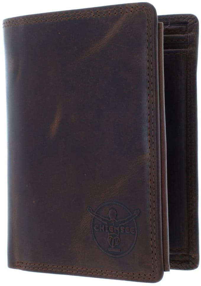 CHIEMSEE Leren Portemonnee Dalian Wallet With Flap Brown Bruine