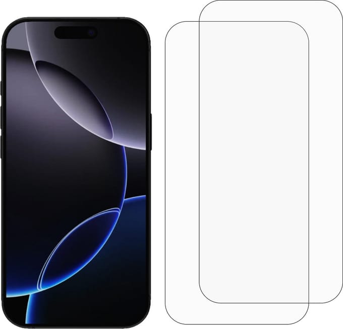 Smartphonica Screenprotector Geschikt voor iPhone 16 Pro - Beschermglas van Gehard Glas voor iPhone 16 Pro - Tempered Glass Screenprotector for iPhone 16 Pro - 0,3mm Dun - 2 Pack