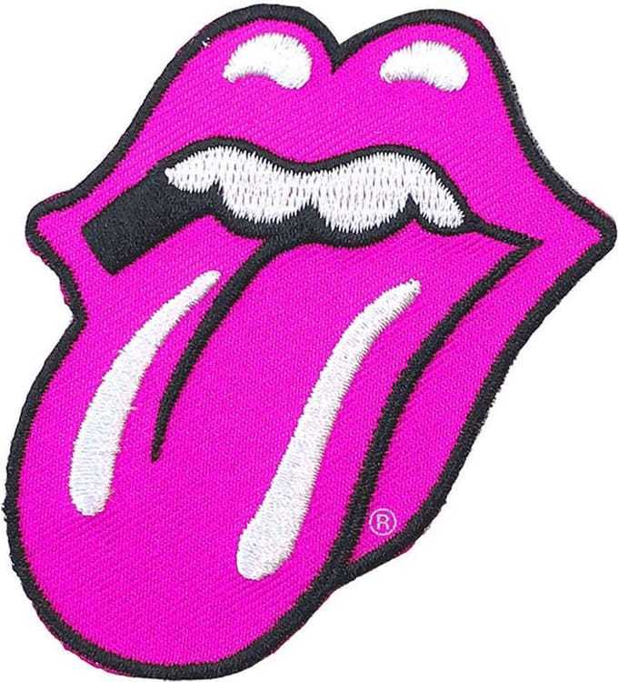 The Rolling Stones - Classic Tongue Patch - Roze